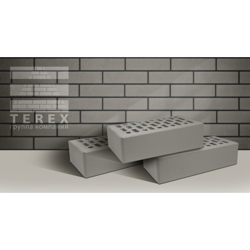 ОБЛИЦОВОЧНЫЙ КИРПИЧ TEREX СЕРЫЙ 1 NF